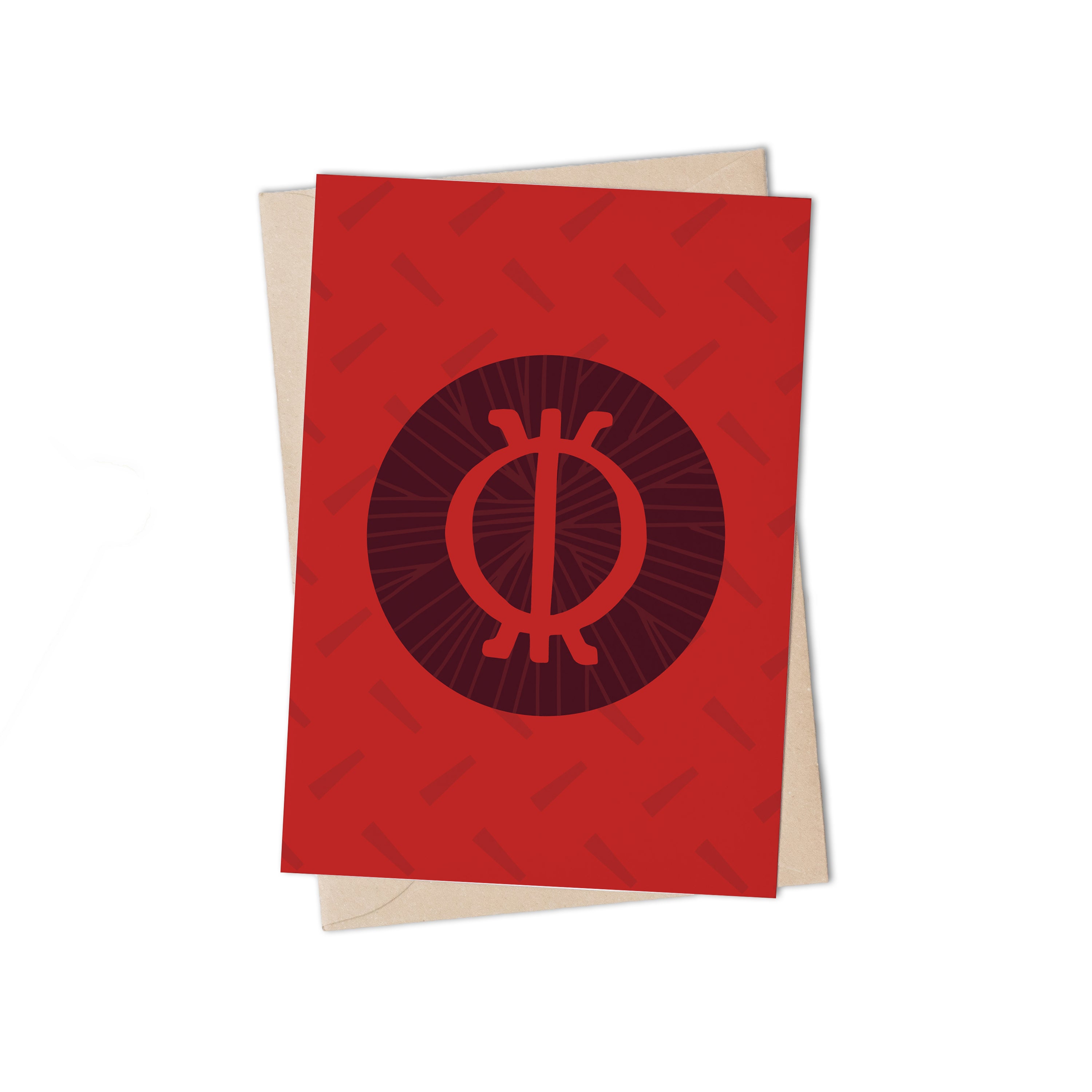 Adinkra Chainlink Greeting Card By Lulu Kitololo