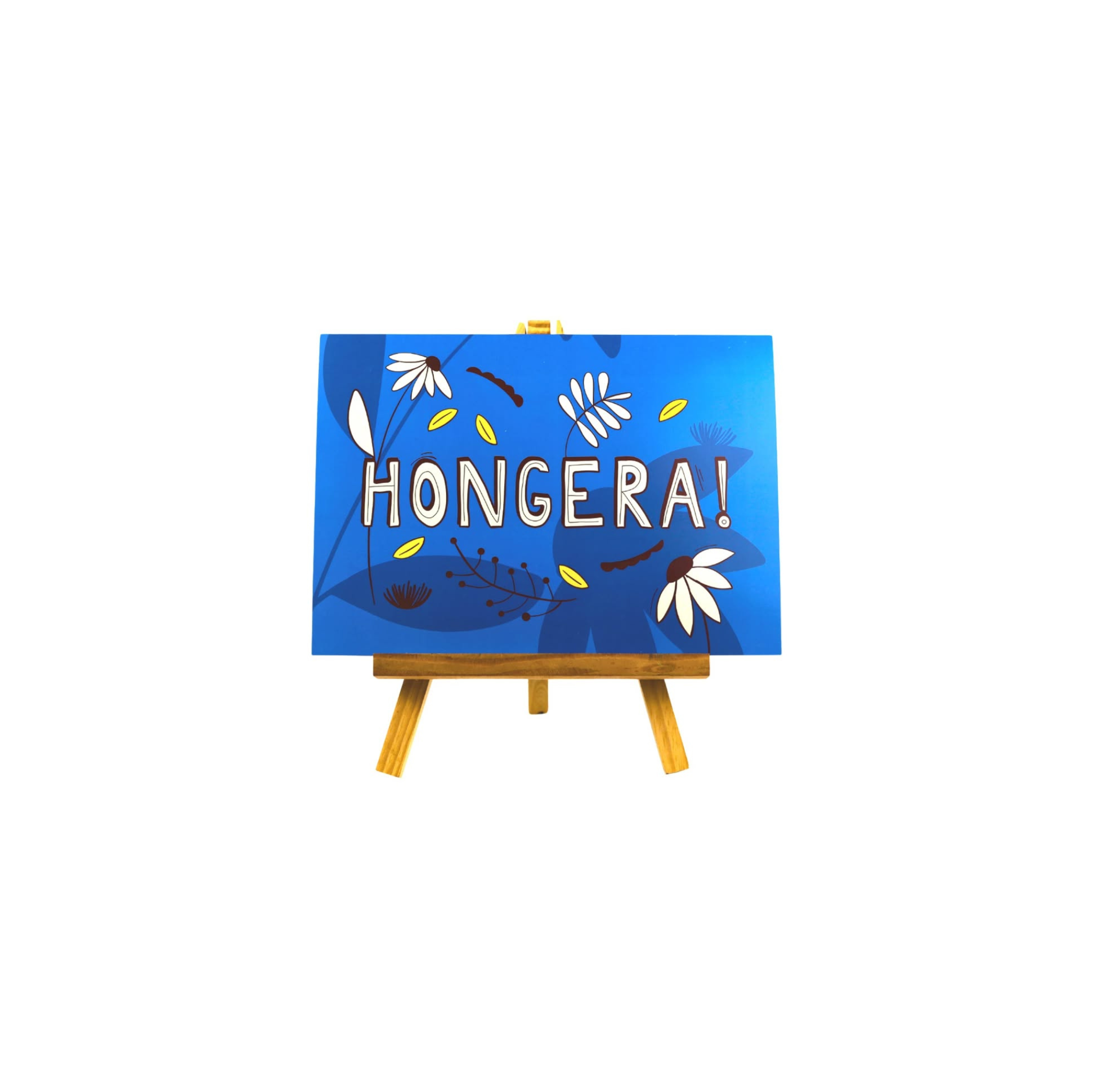 Hongera A5 Greeting Card In Blue By Lulu Kitololo
