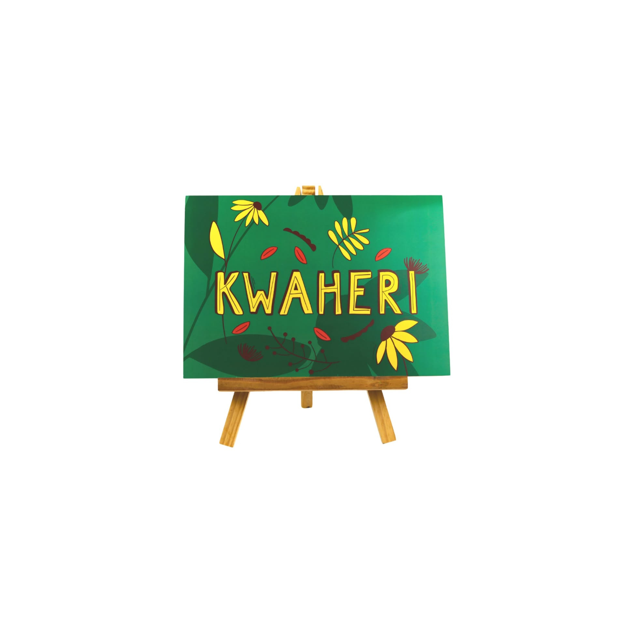 Kwaheri A5 Greeting Card In Green By Lulu Kitololo
