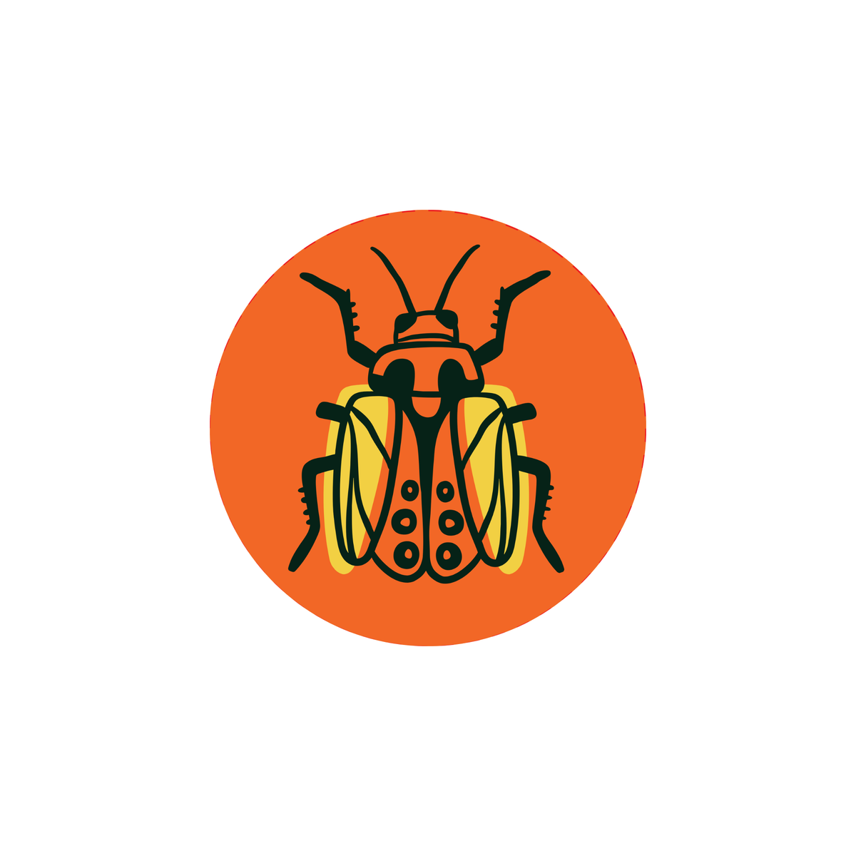 Spotty Tail Beetle Fridge Magnet