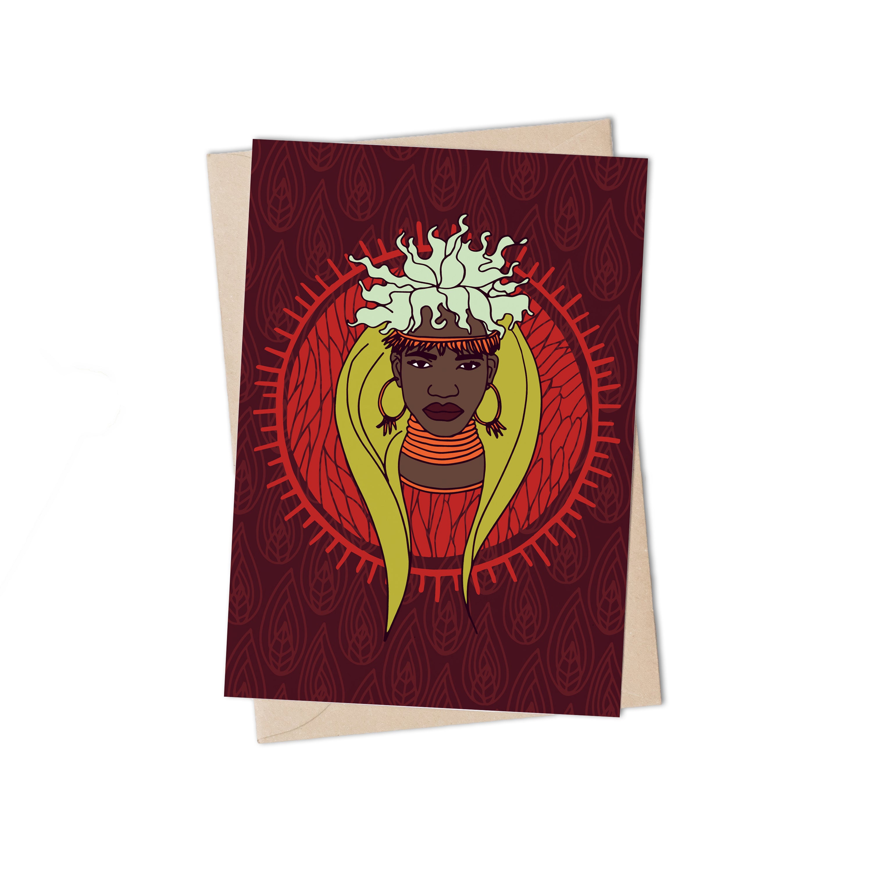 Oya Greeting Card by Lulu Kitololo