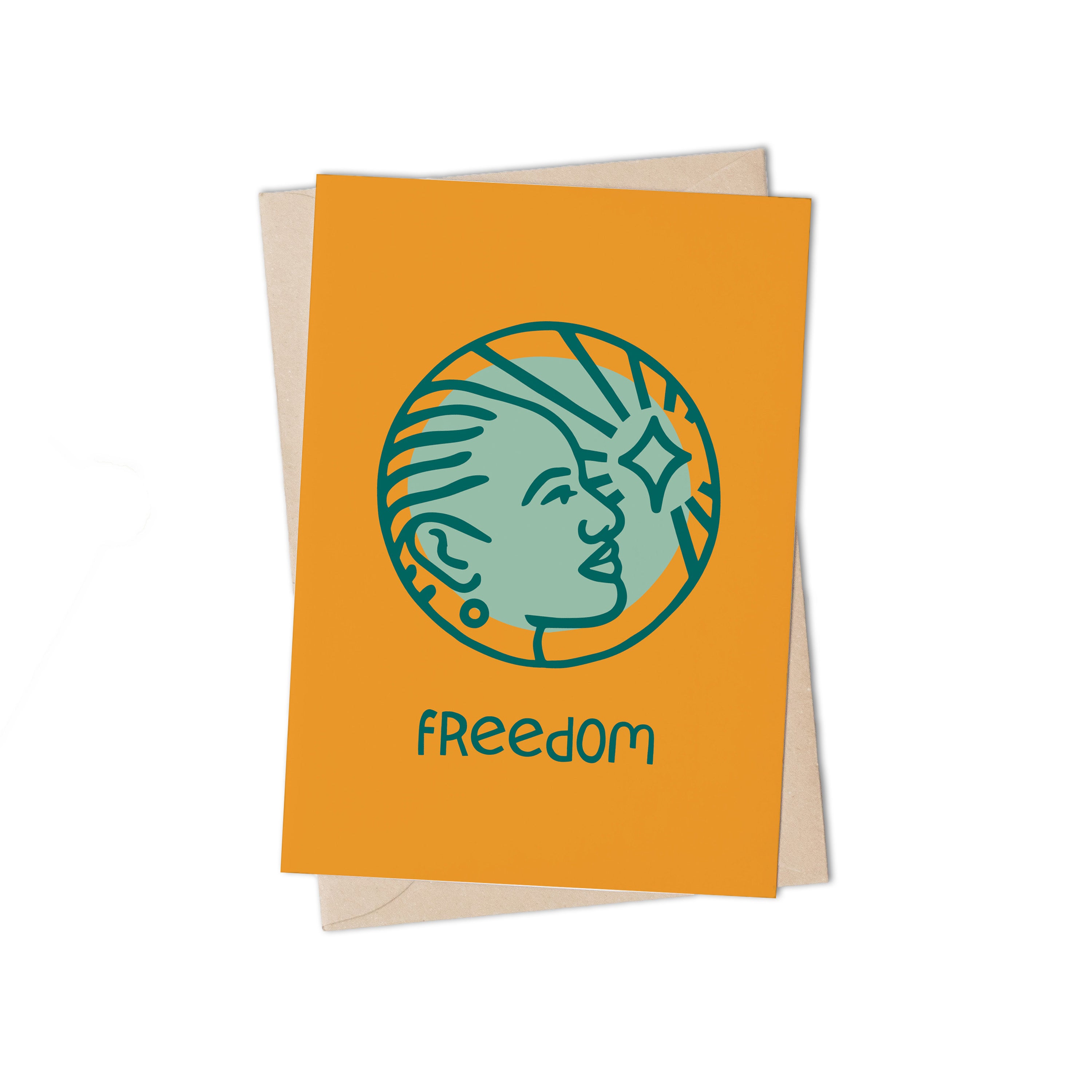 Warm Wishes Freedom Greeting Card By Lulu Kitololo