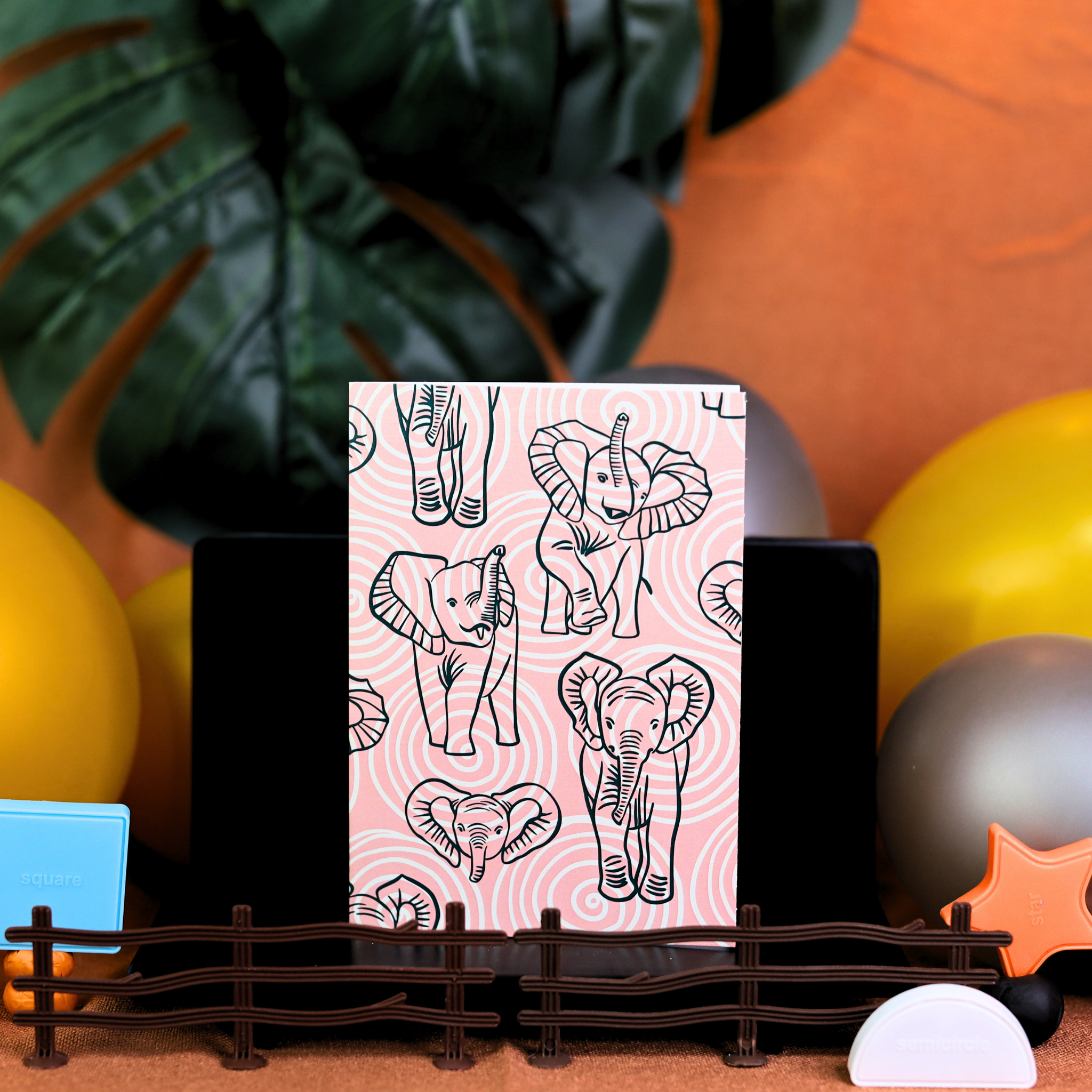 Elephant Calves Spiral Noteook