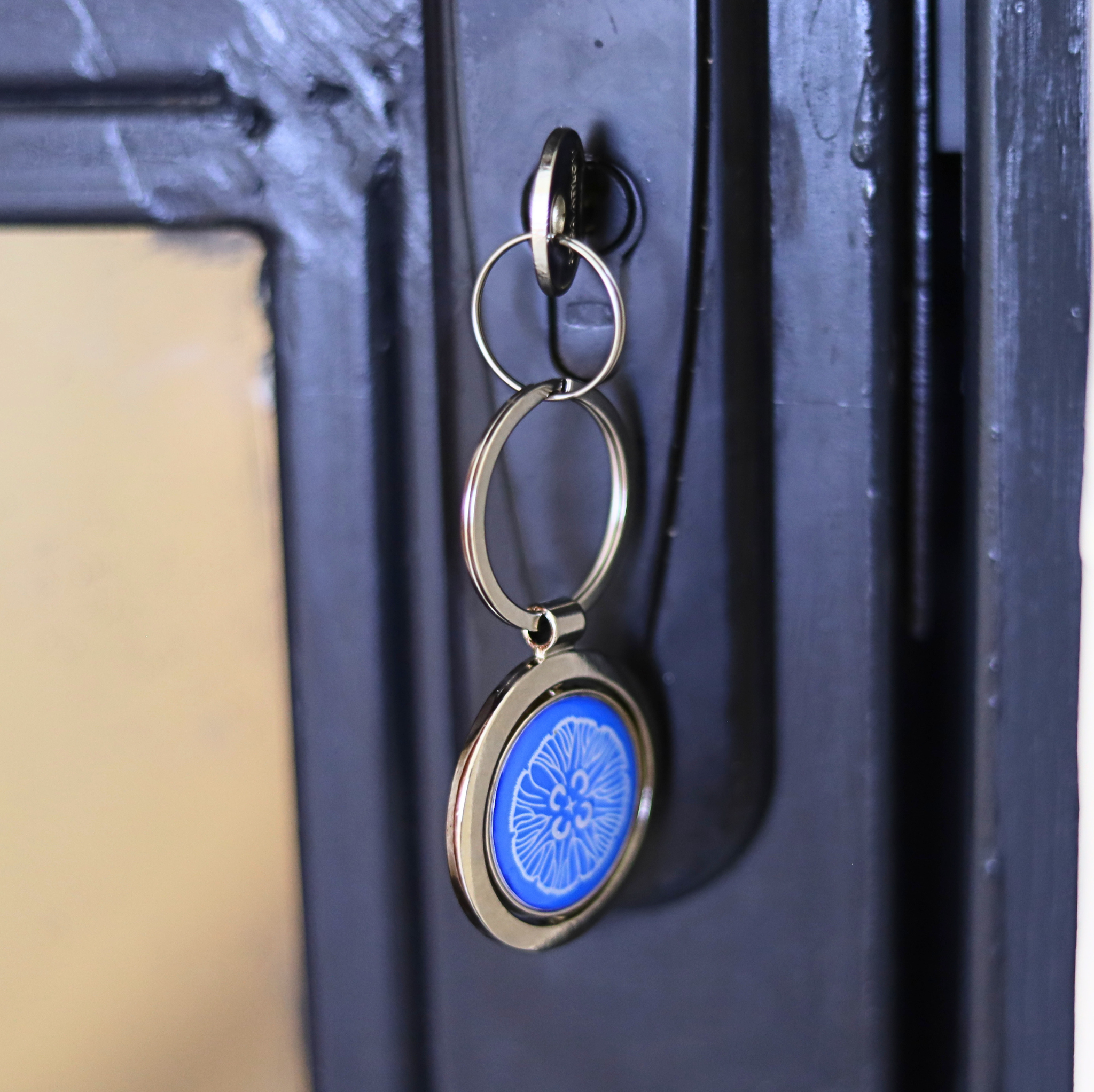 Ocean Vibes Clear Jellies Blue Key Chains