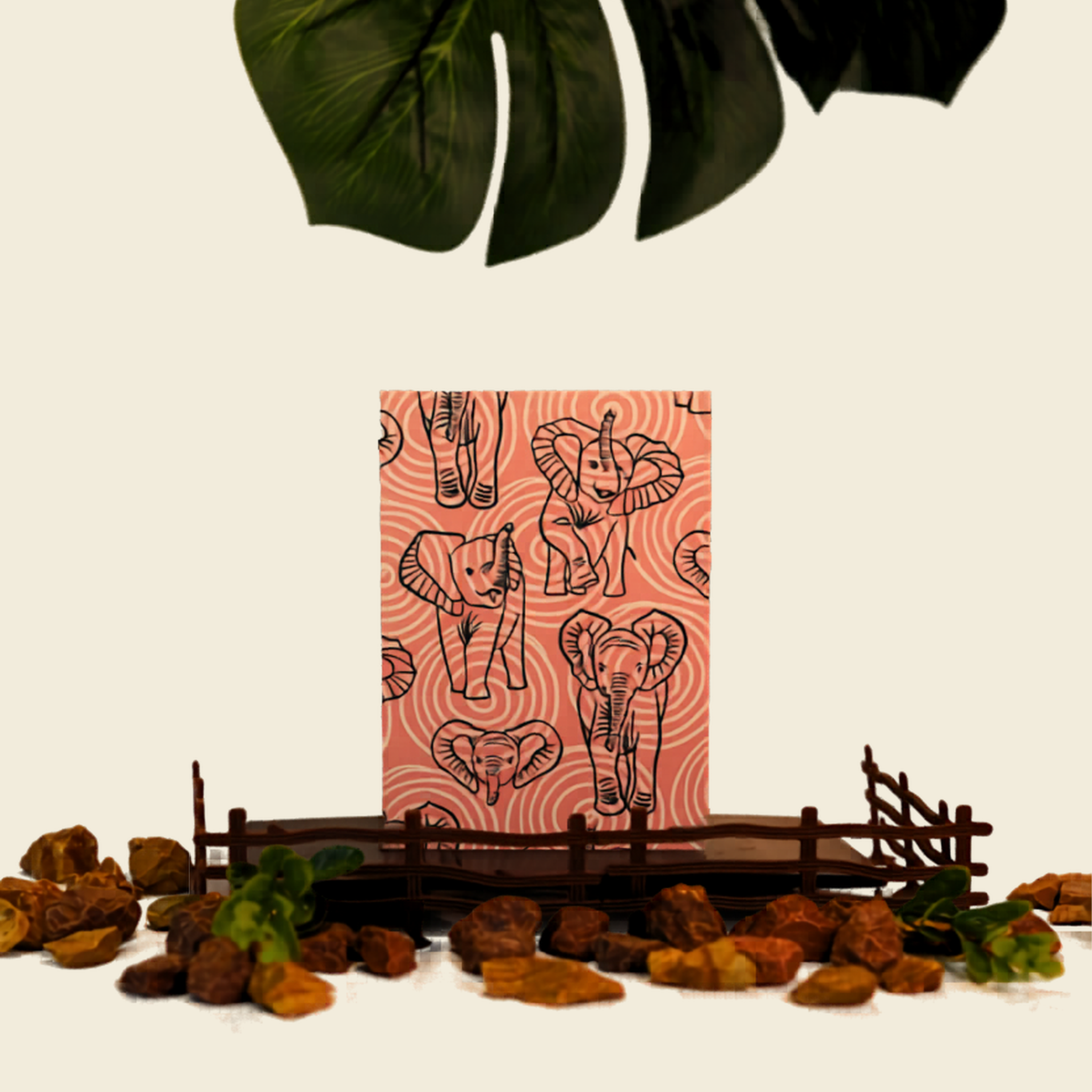 Elephant Calves Kids Play Greeting Cards