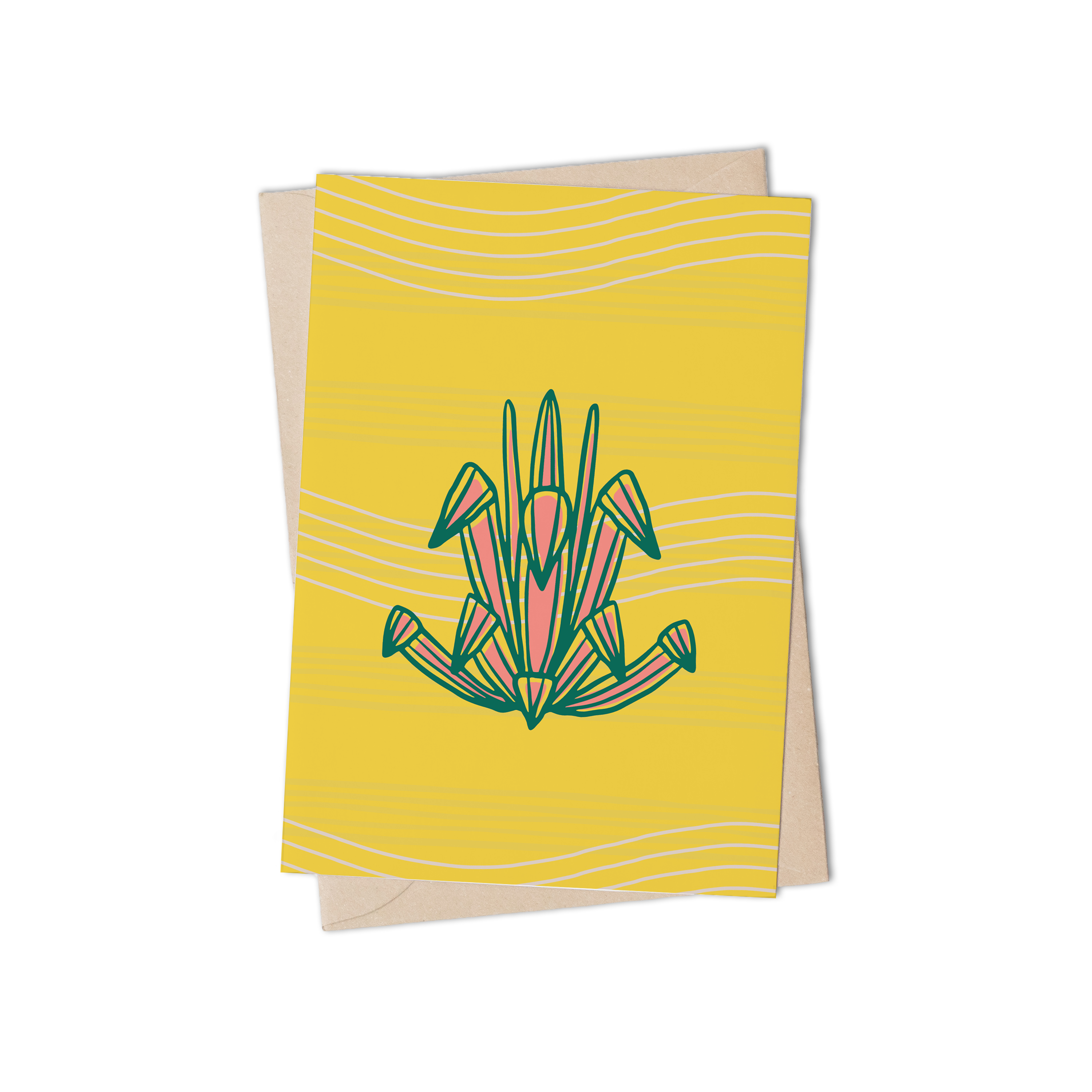 AGAVE GREETING CARD by Lulu Kitololo