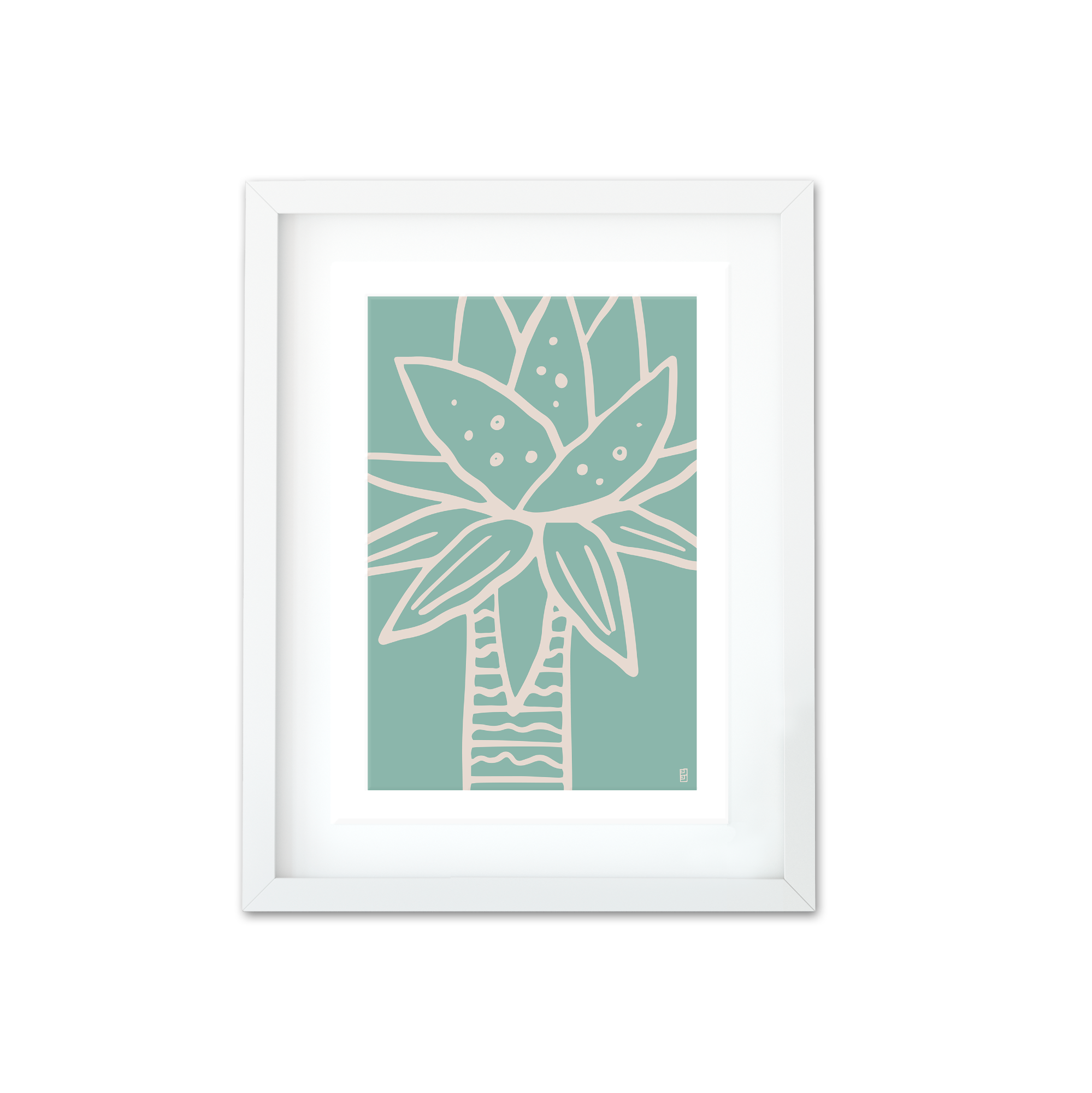 ALOE FEROX POP A3 ART PRINT IN GREEN by Lulu Kitololo