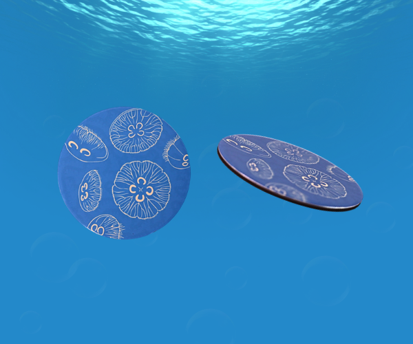 Ocean Vibes Clear Jellies Fridge Magnets