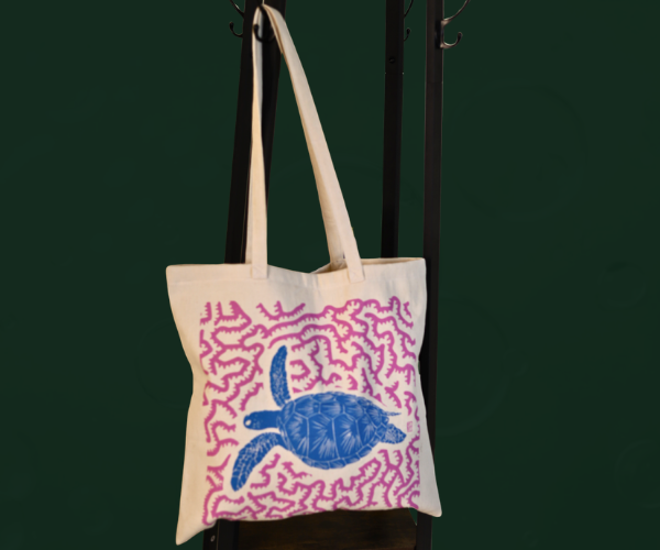 Ocean Vibes Turtle ToteBags