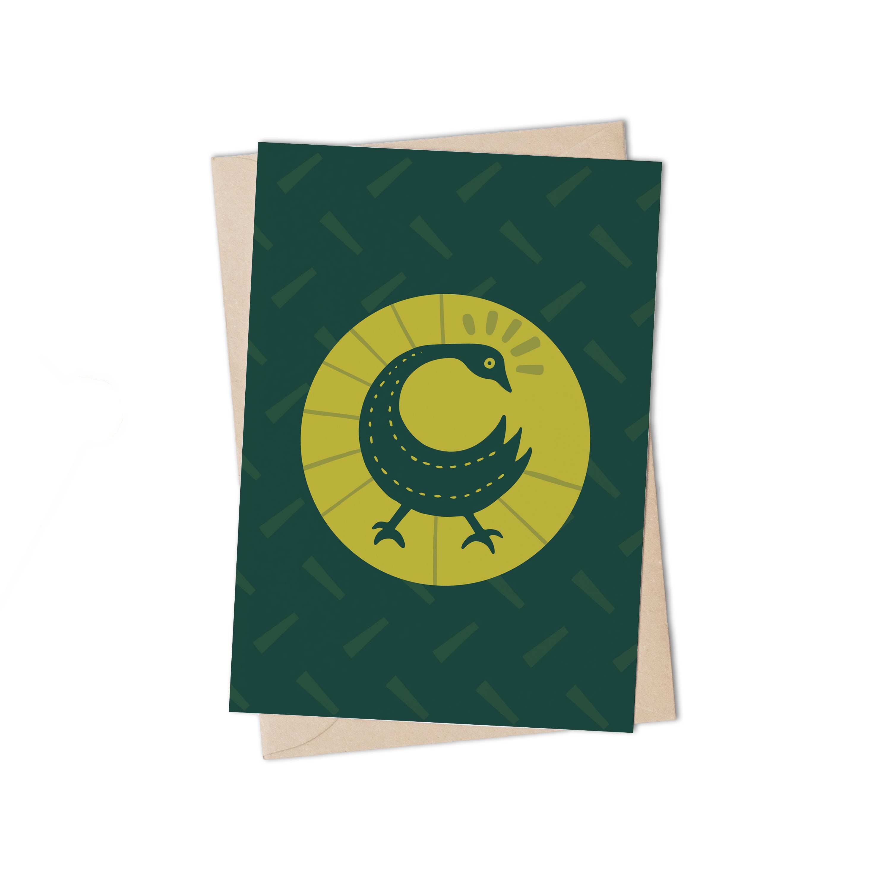 Adinkra Bird Greeting Card by Lulu Kitololo