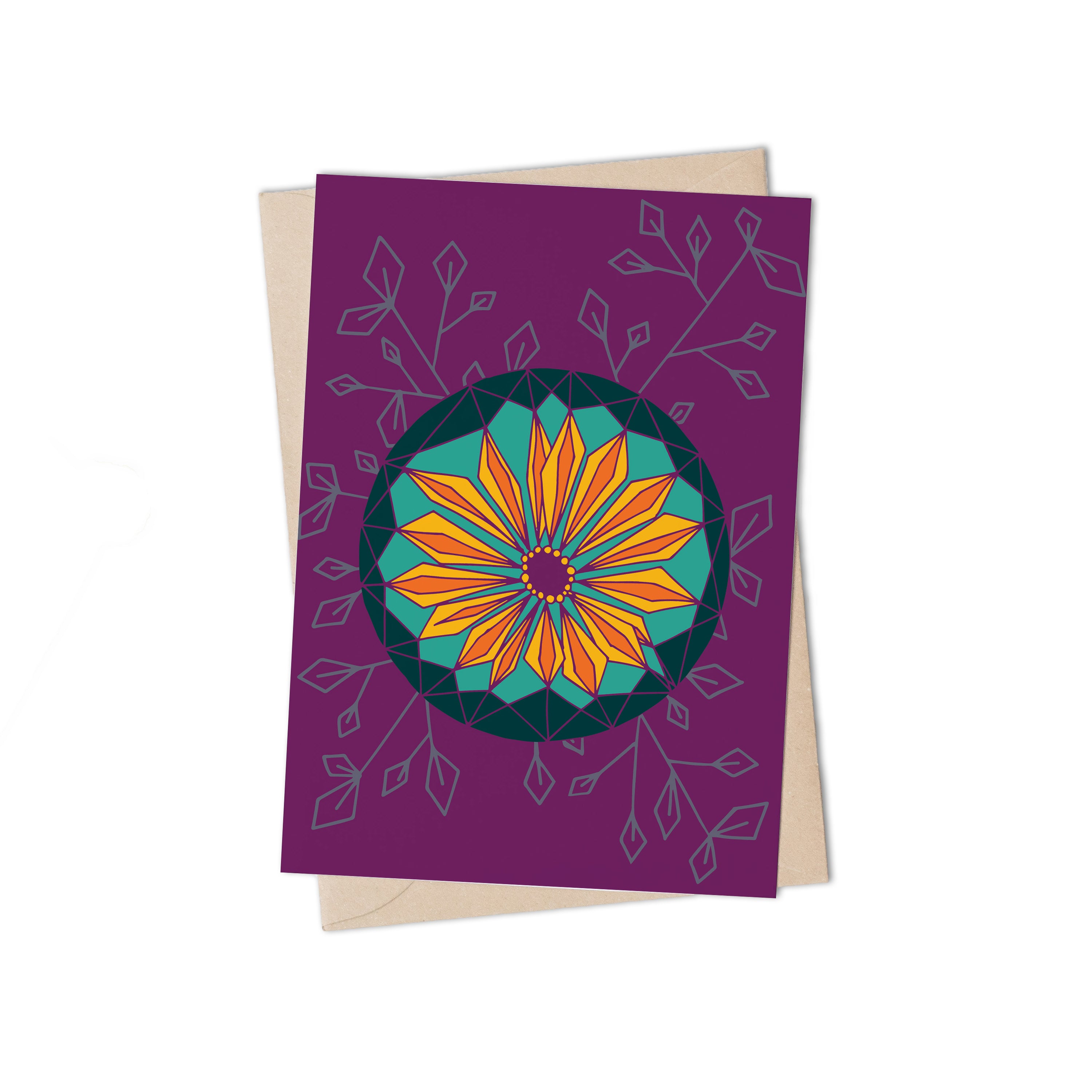 African Flowers Daisy Greeting Card by Lulu Kitololo