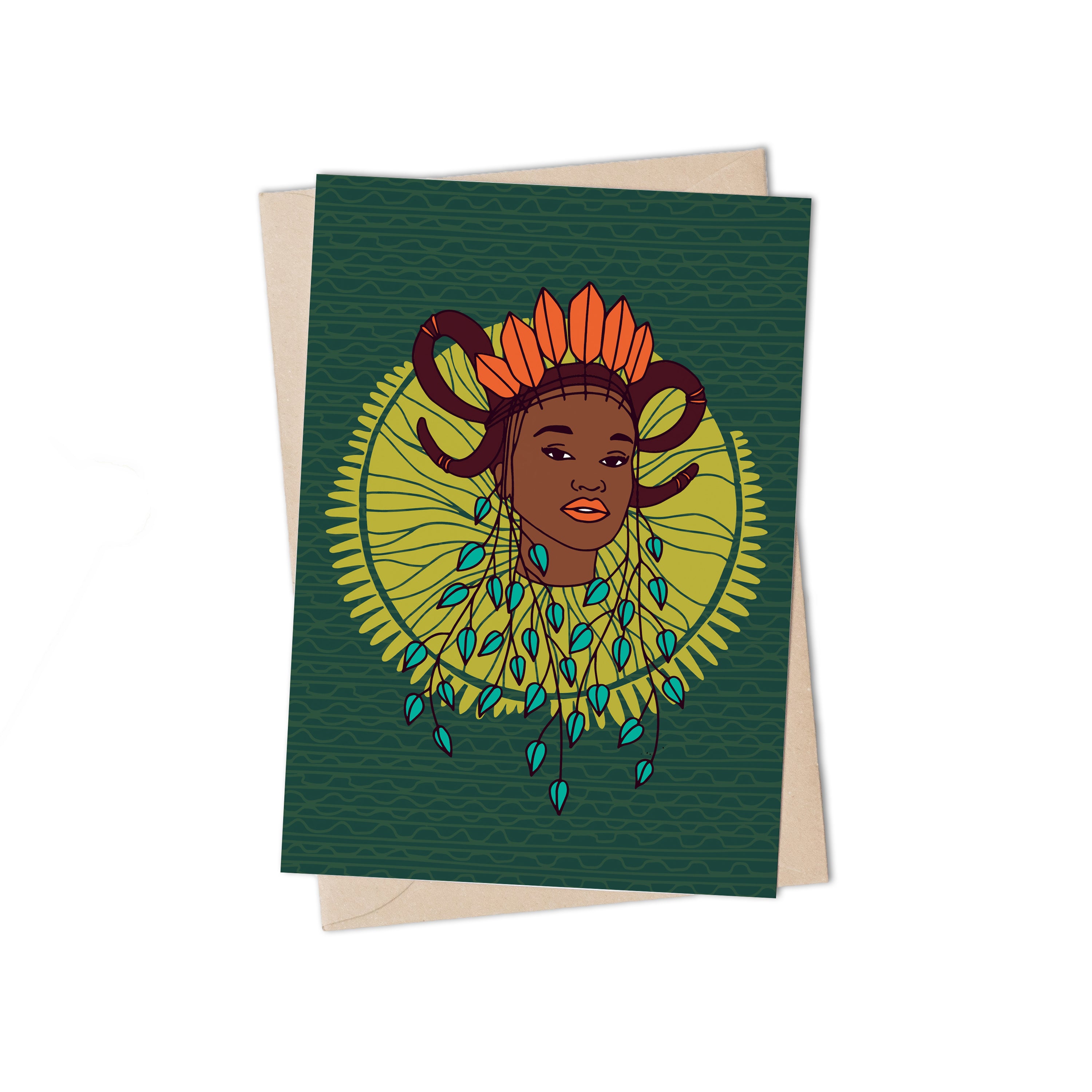 Aja Greeting card by Lulu kitololo