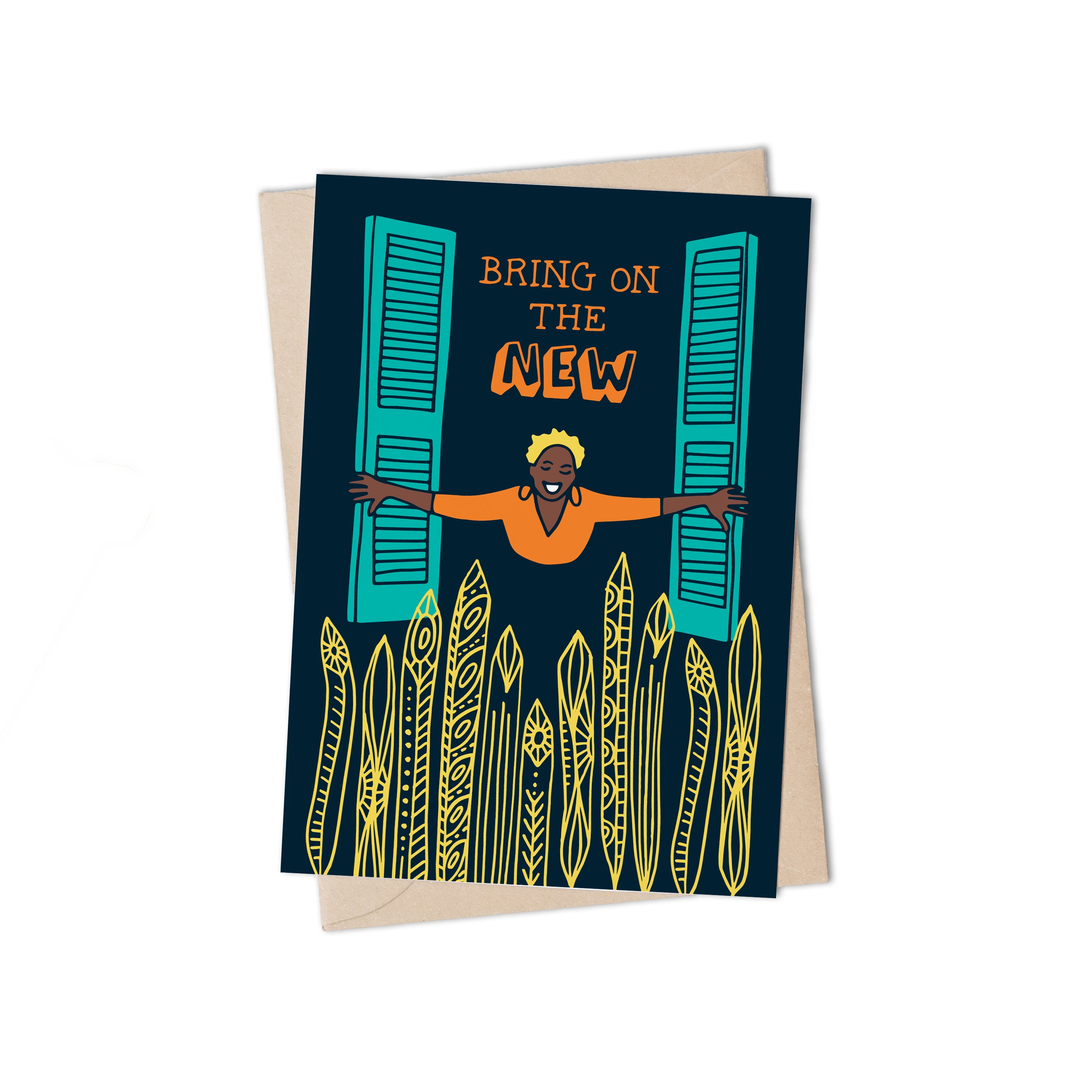 Bring On The New Greeting Card by Lulu Kitololo