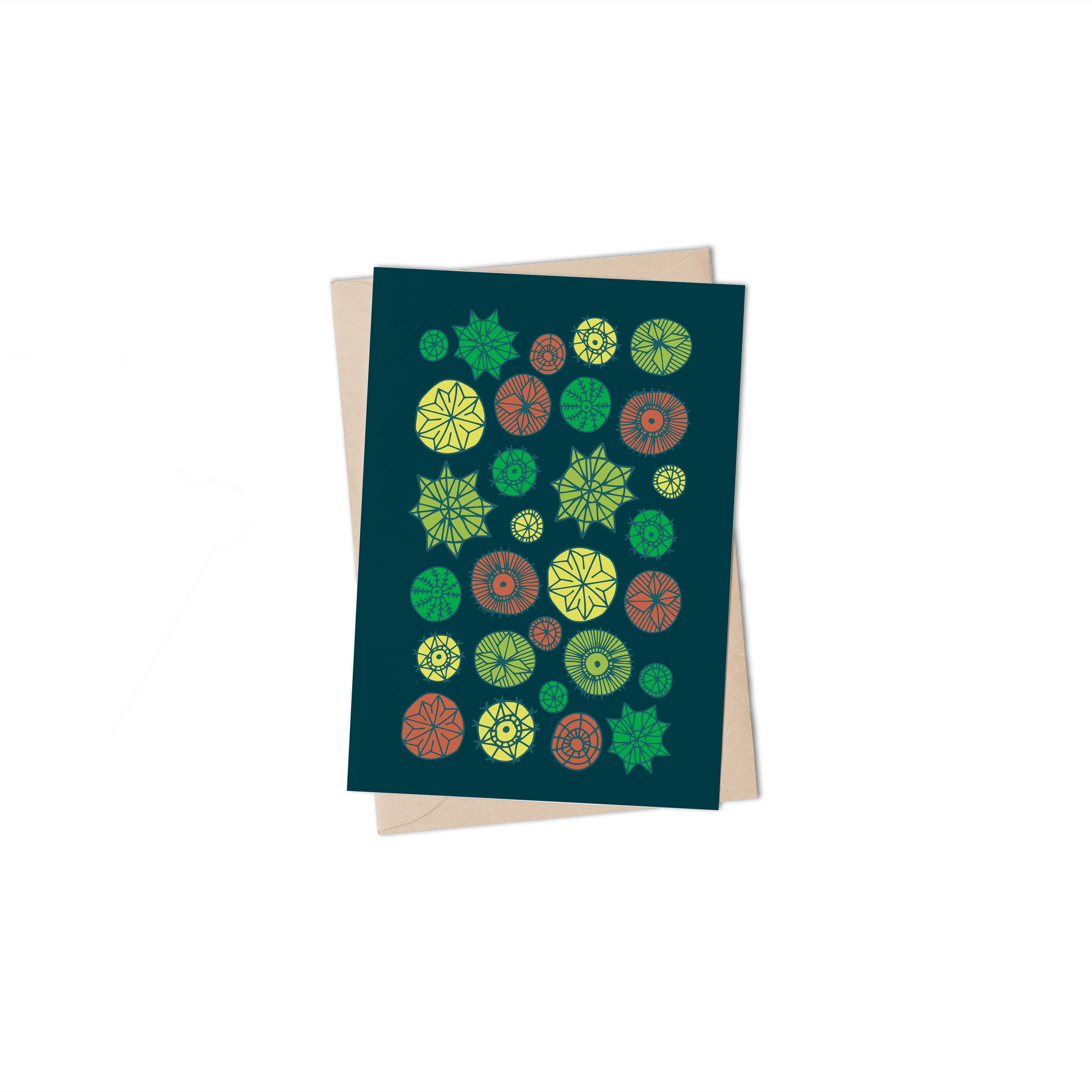 Cacti In the sun Dark Greeting Card