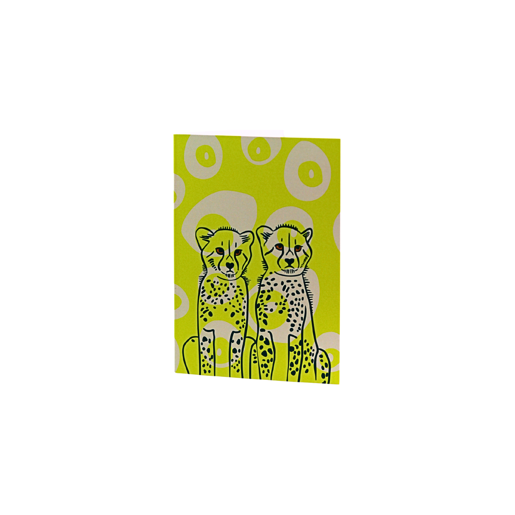 Cheetah Duo Little Wildlings Greeting Cards By Lulu Kitololo