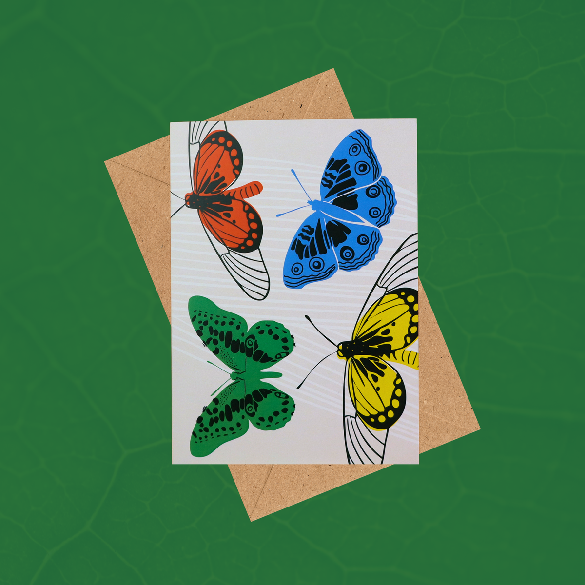 Butterfly Quartet Dudus Greeting cards