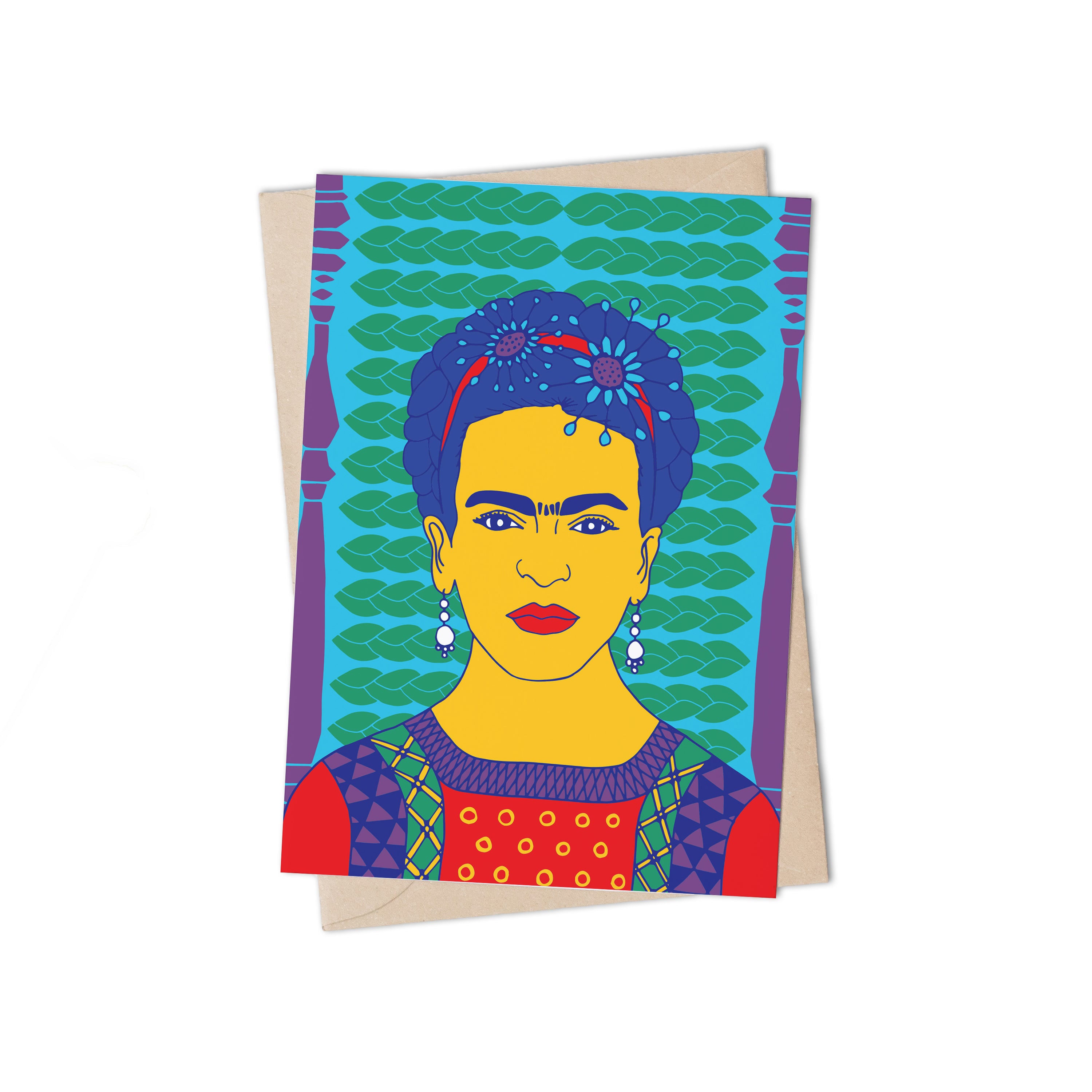 Frida Khalo greeting card by Lulu Kitololo 