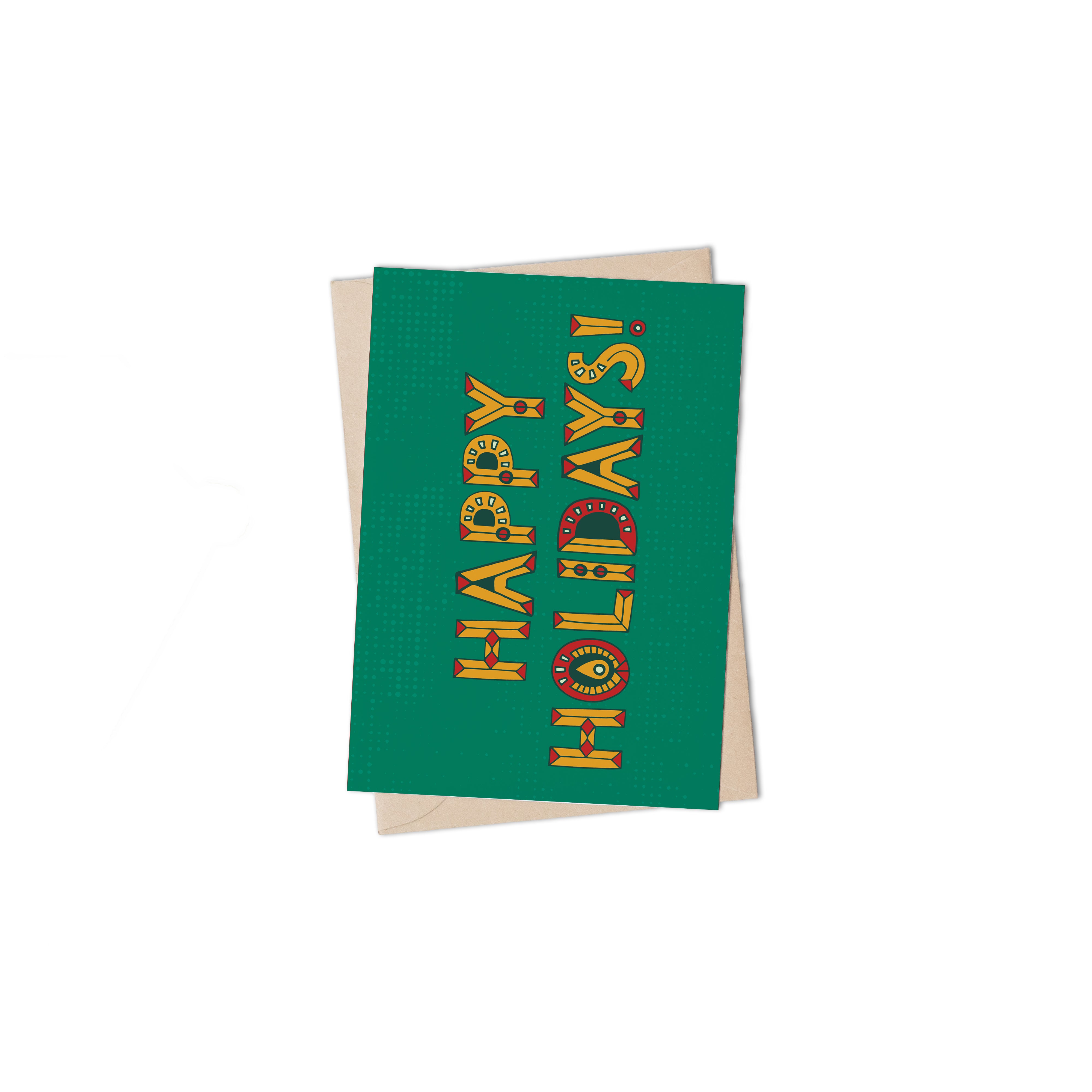 Happy Holidays Greeting Cards by Lulu Kitololo