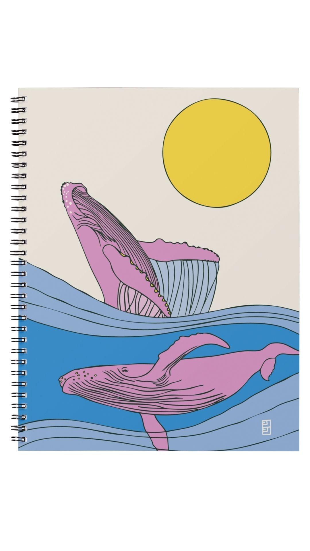 HumpBack Whale Spiral Bound Notebooks By Lulu Kitololo