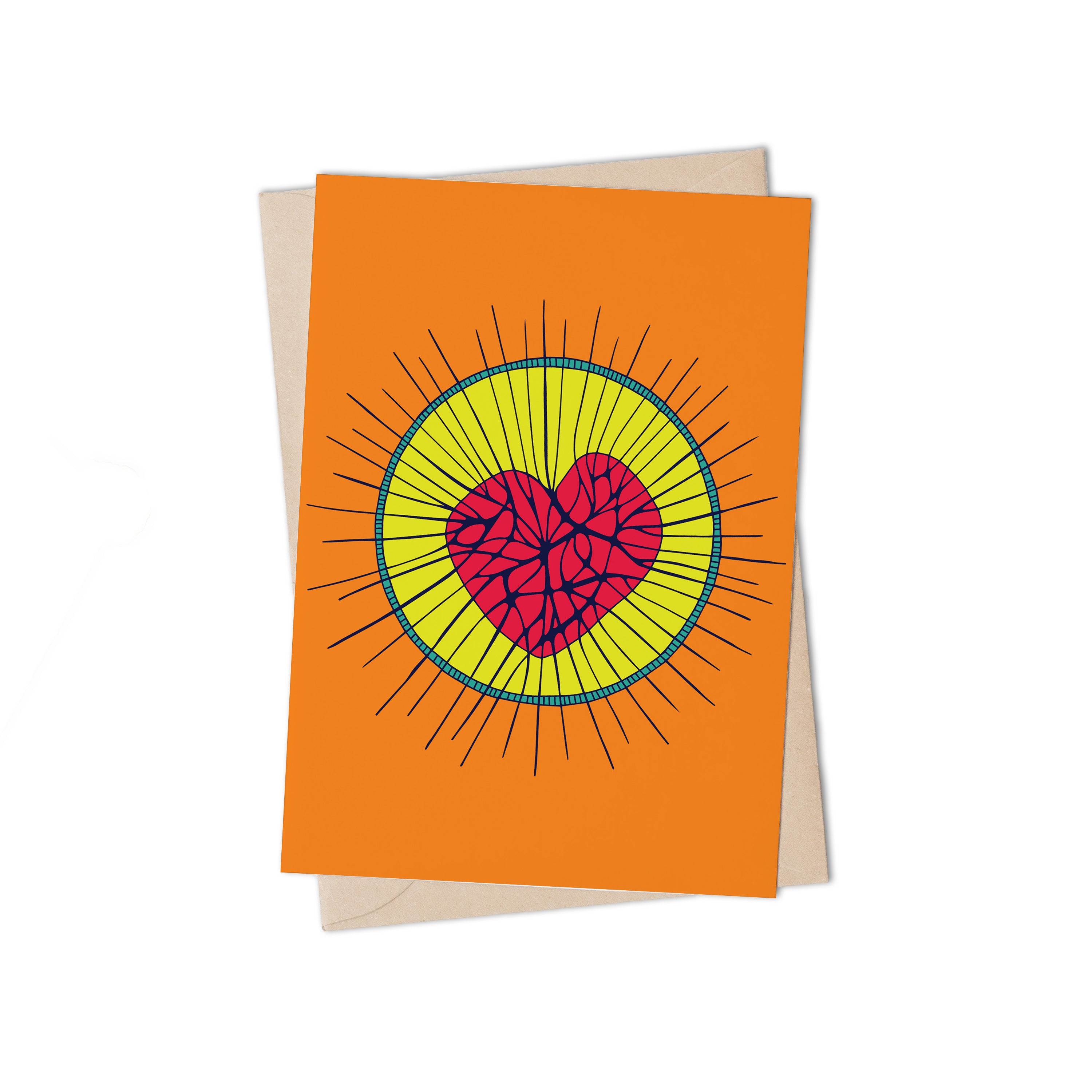 Love Magic Orange Greeting Card