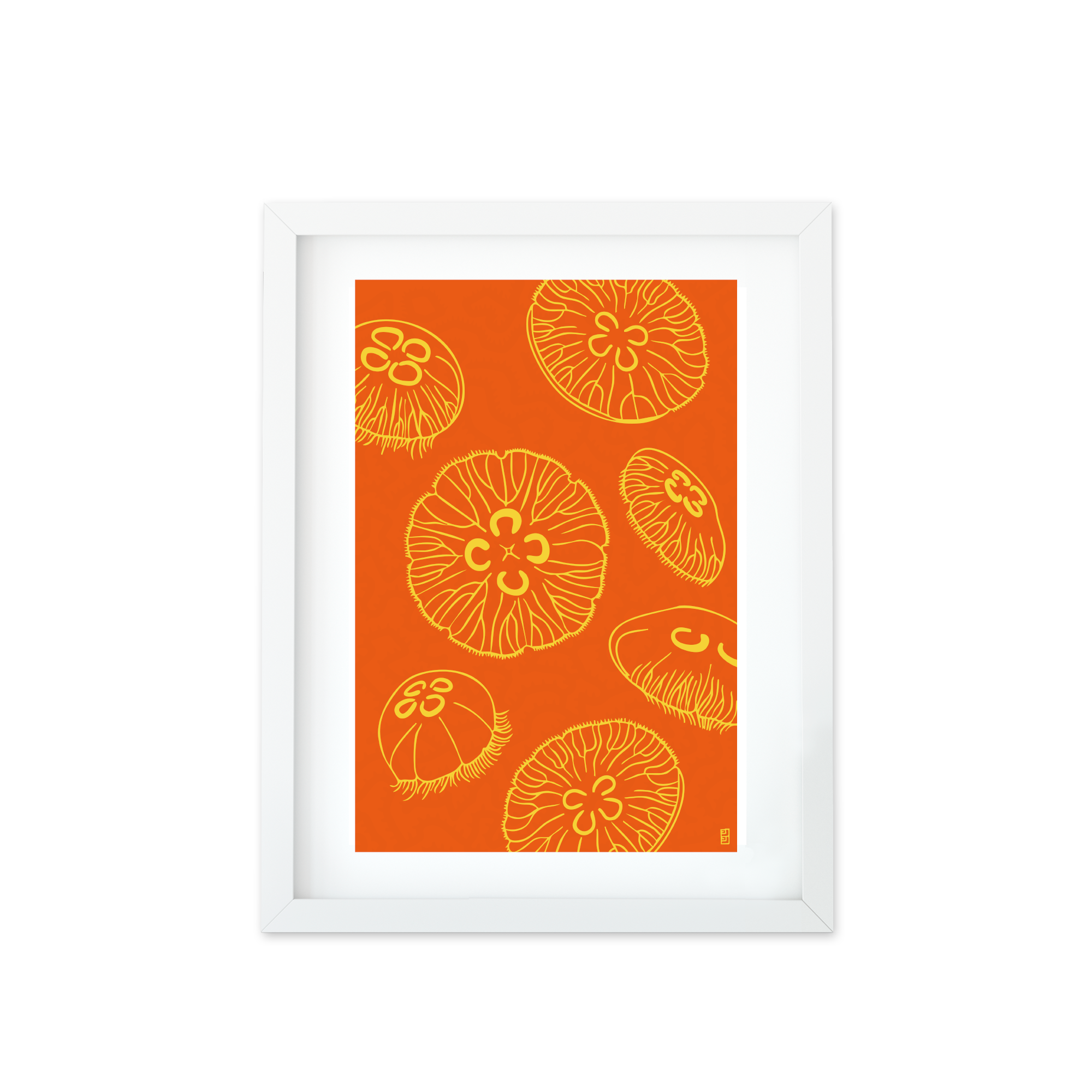 Clear Jellies A3 Print Orange