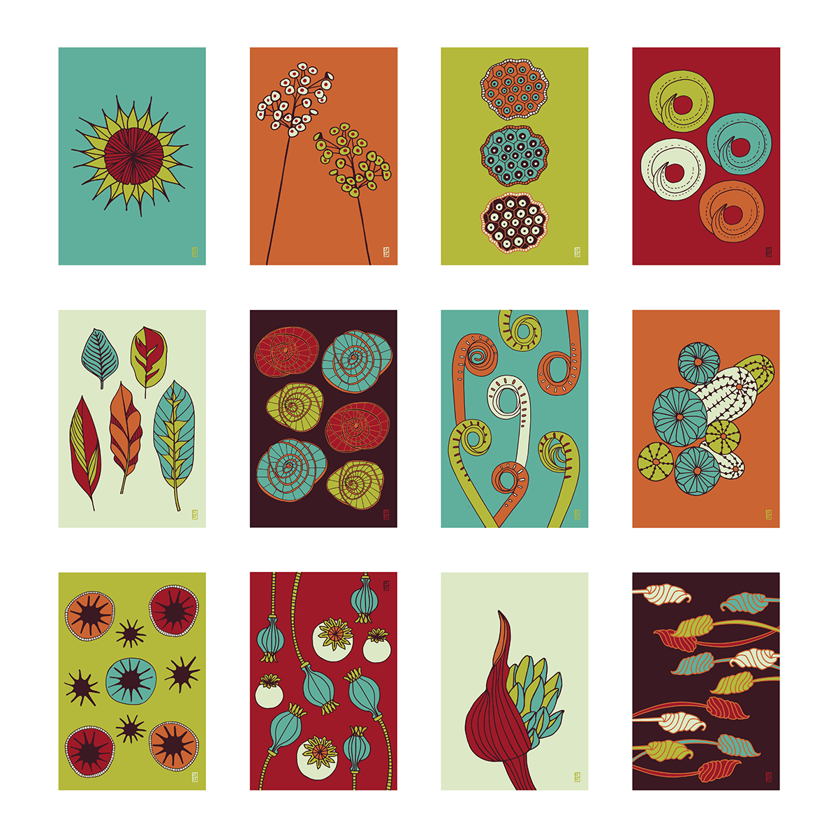 PLANT SOMETHING DAILY NOTECARD SET by Lulu Kitololo