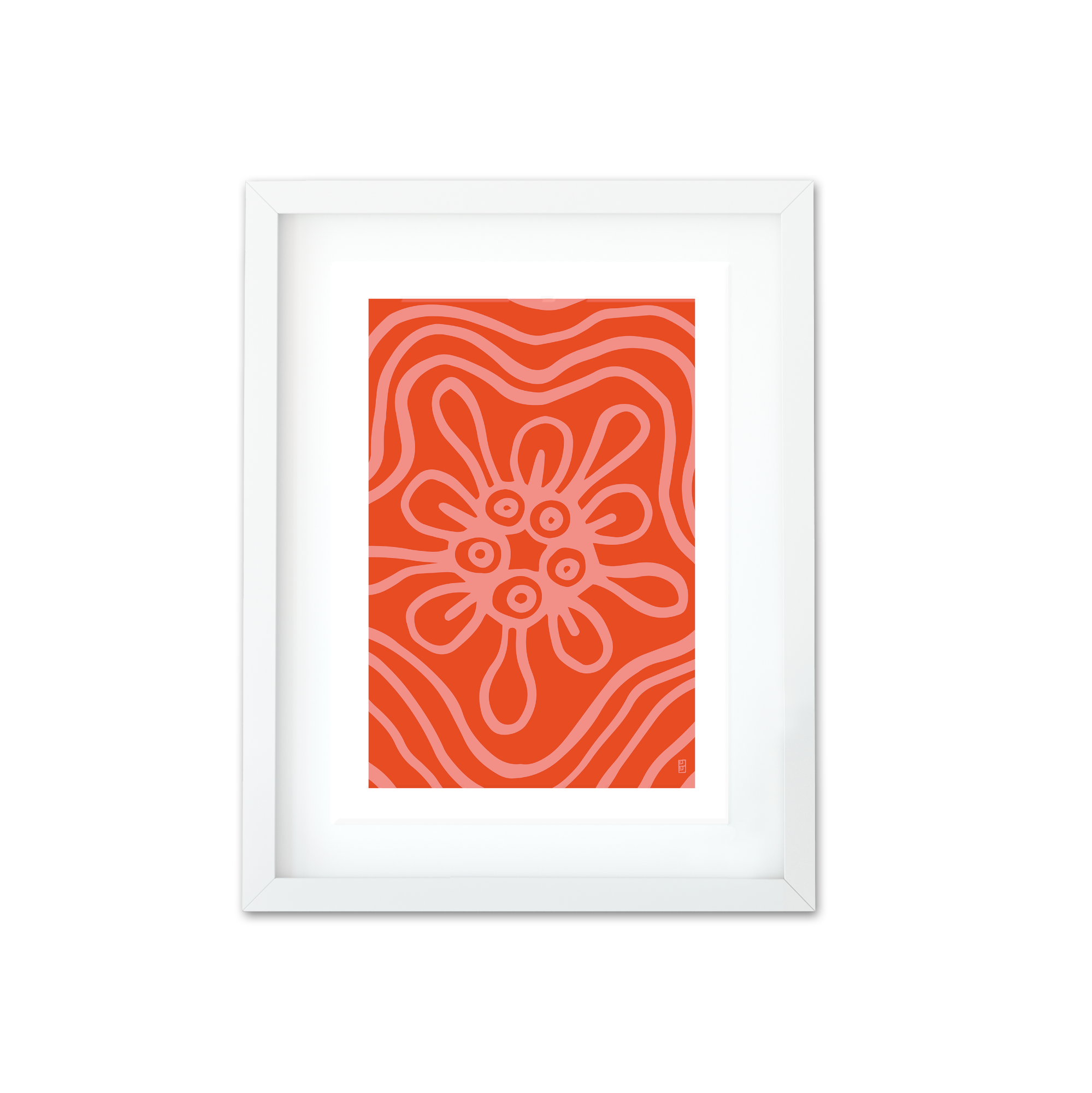 STAPELIA POP A3 ART PRINT IN PINK by Lulu Kitololo
