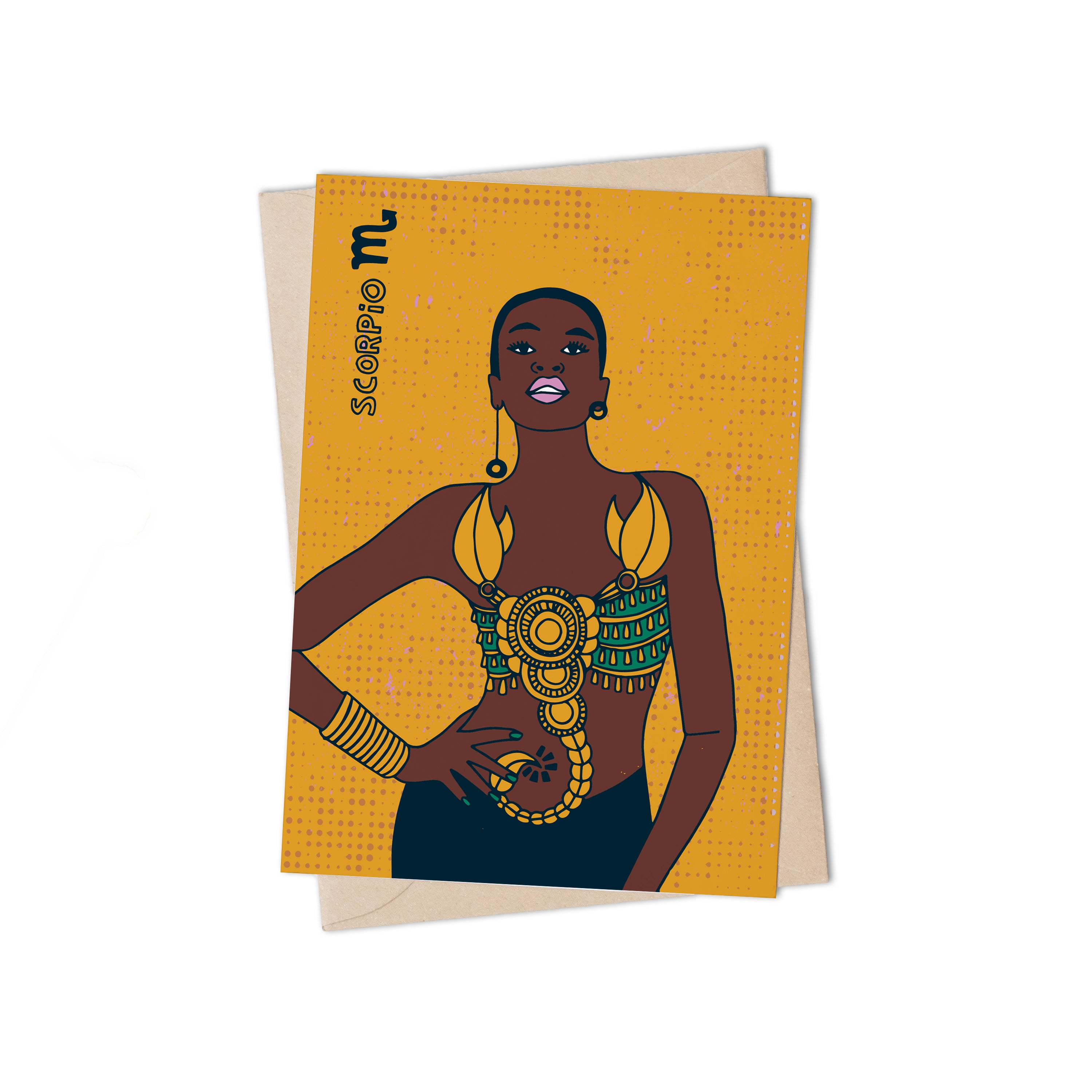 Zodiac Sign Scorpio Greeting Card