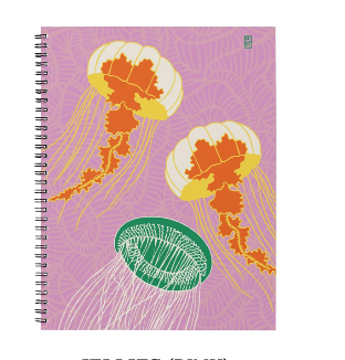 Jellies Spiral Bound Notebooks In Pink