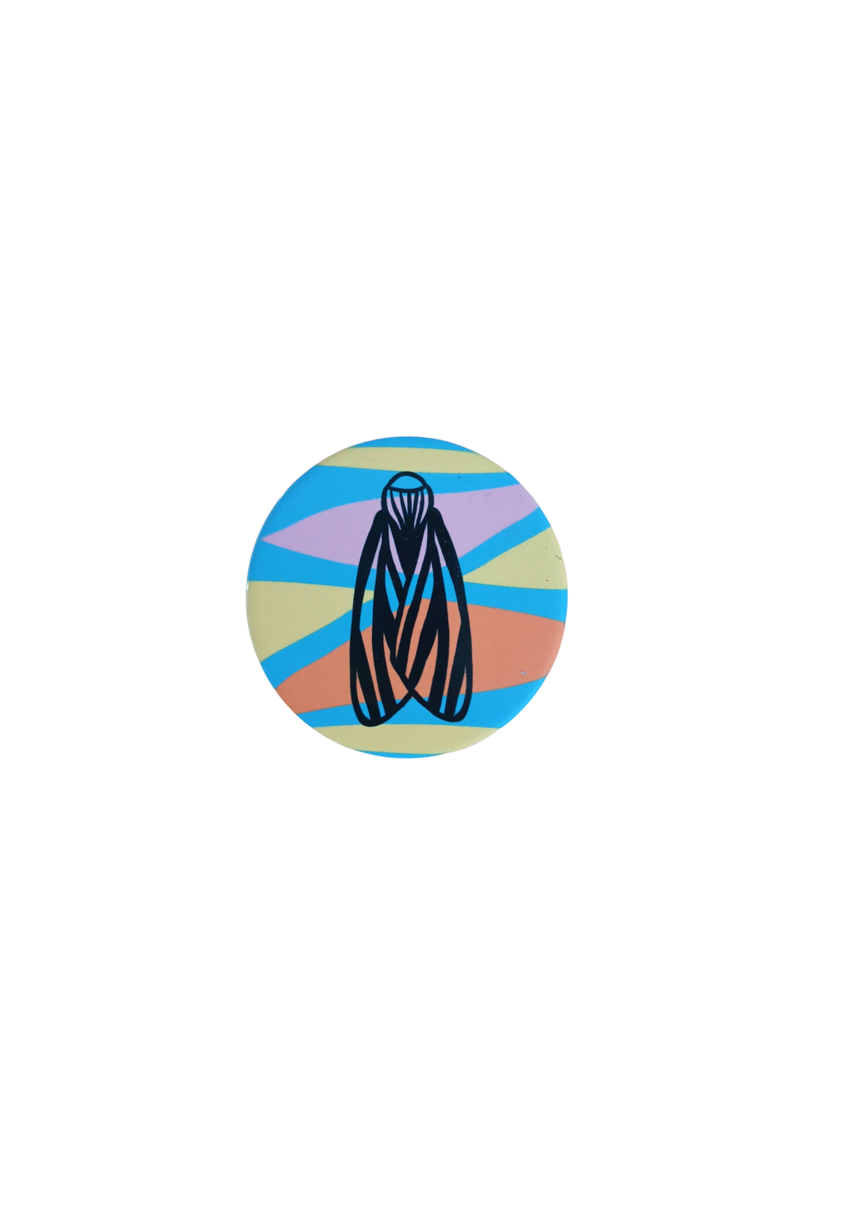  Striped Moths Fridge Magnet By Lulu Kitololo