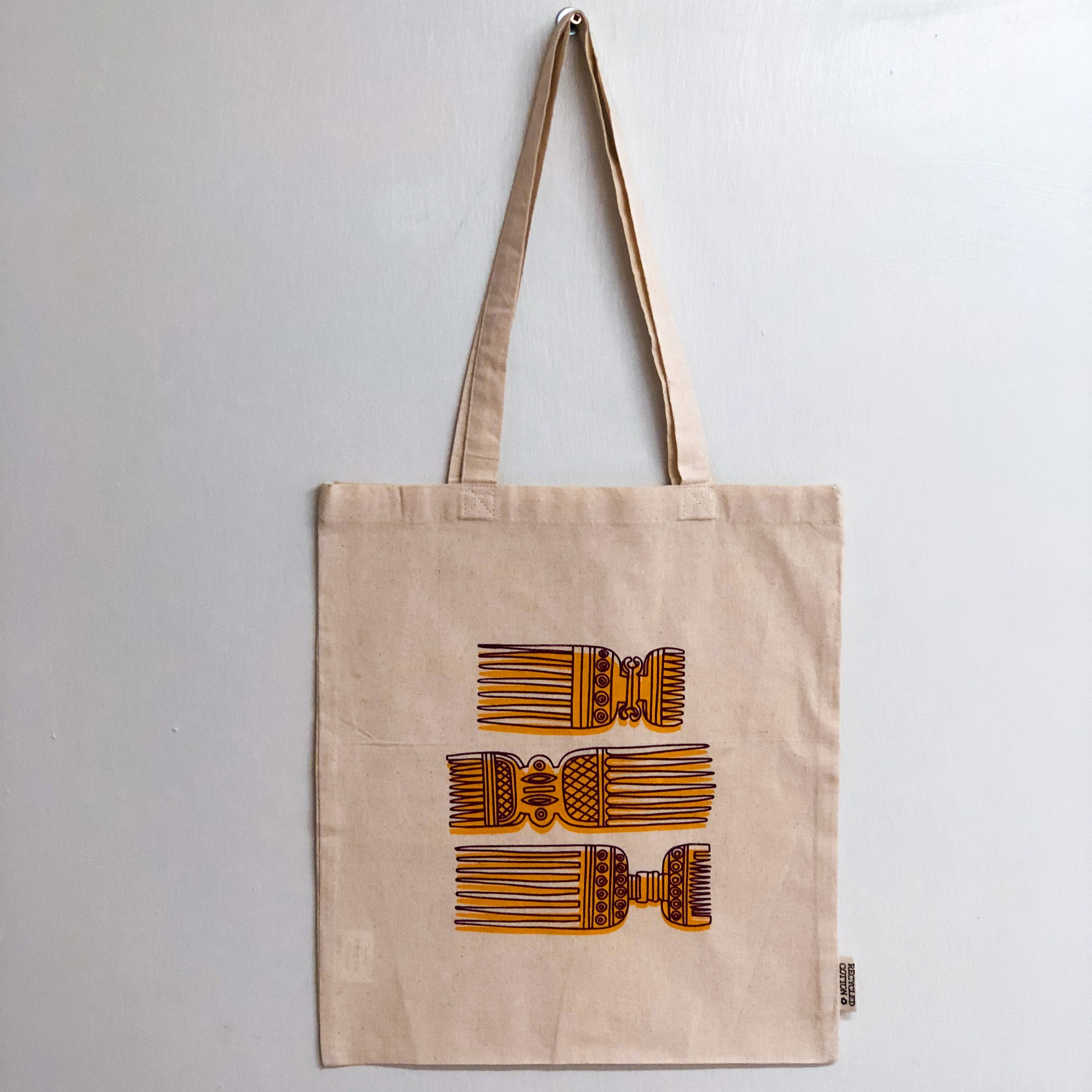 Tote Bag Orange by Lulu Kitololo