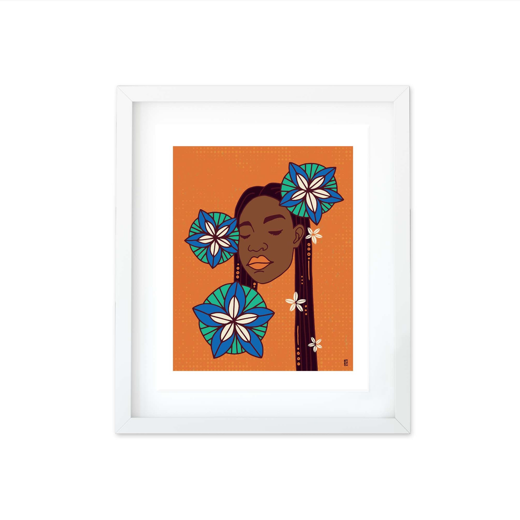 Virgo Zodiac Sign 8 by 10 Art Print By Lulu Kitololo