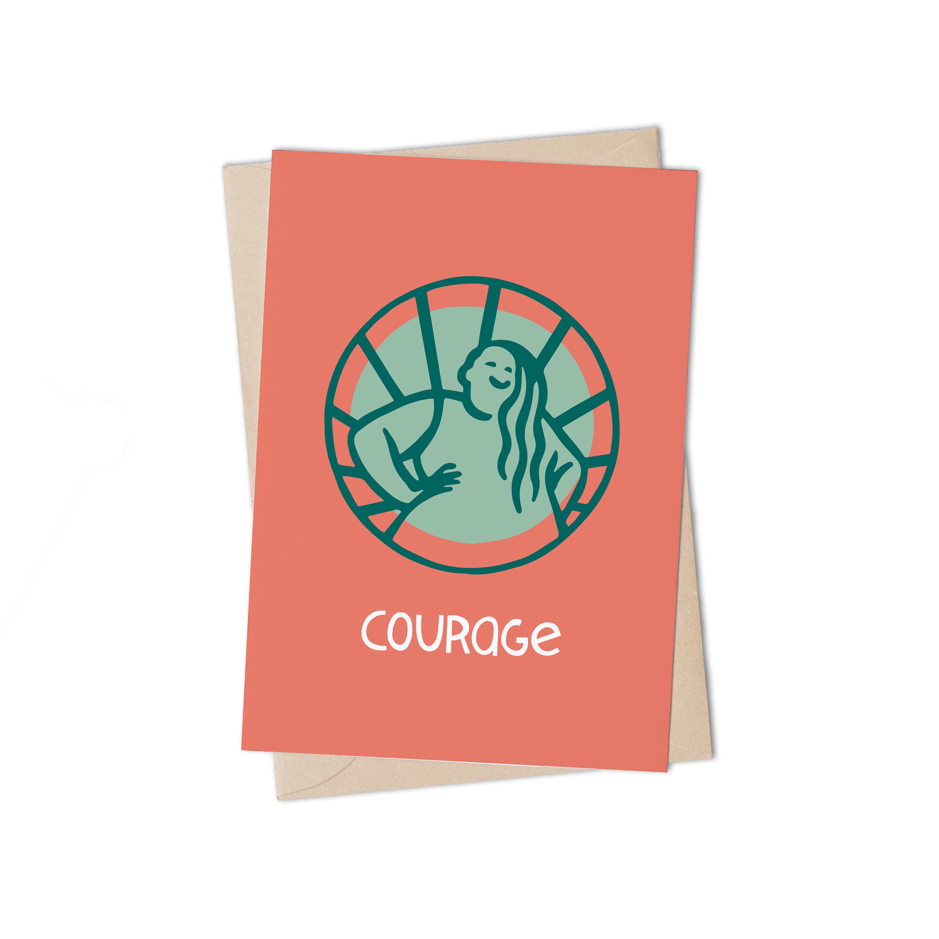 Warm Wishes Courage Greeting Card By Lulu Kitololo