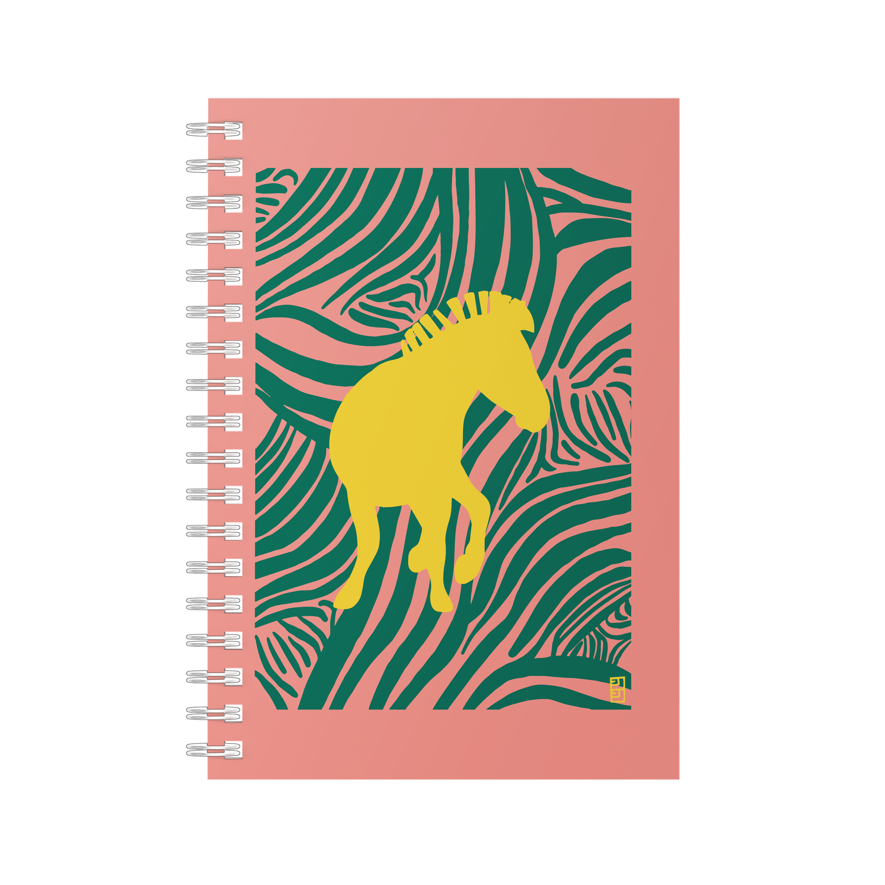 ZEBRA SPIRAL BOUND NOTEBOOK by Lulu Kitololo