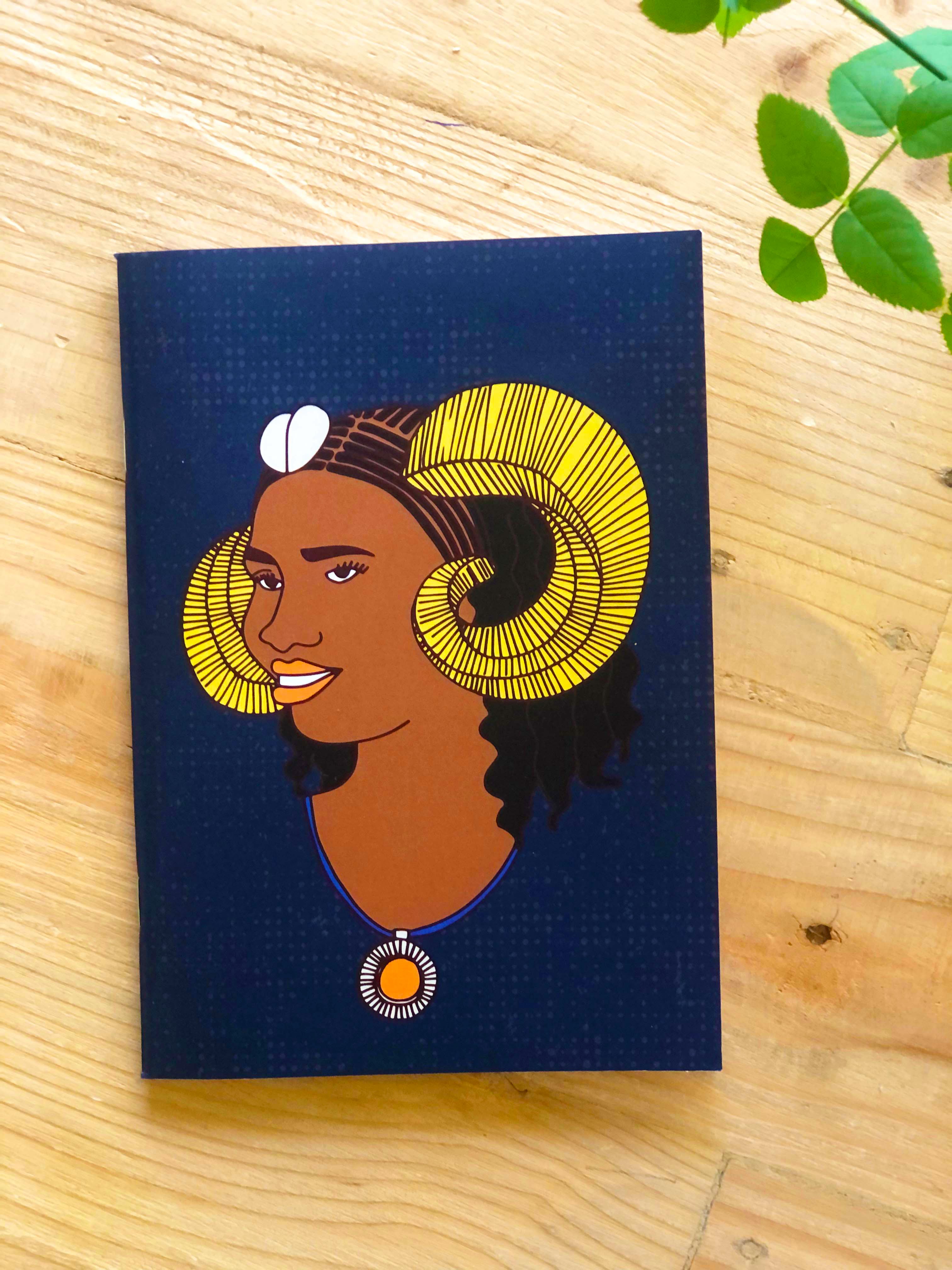 Zodiac Sign A5 Aries Notebook by Lulu Kitololo