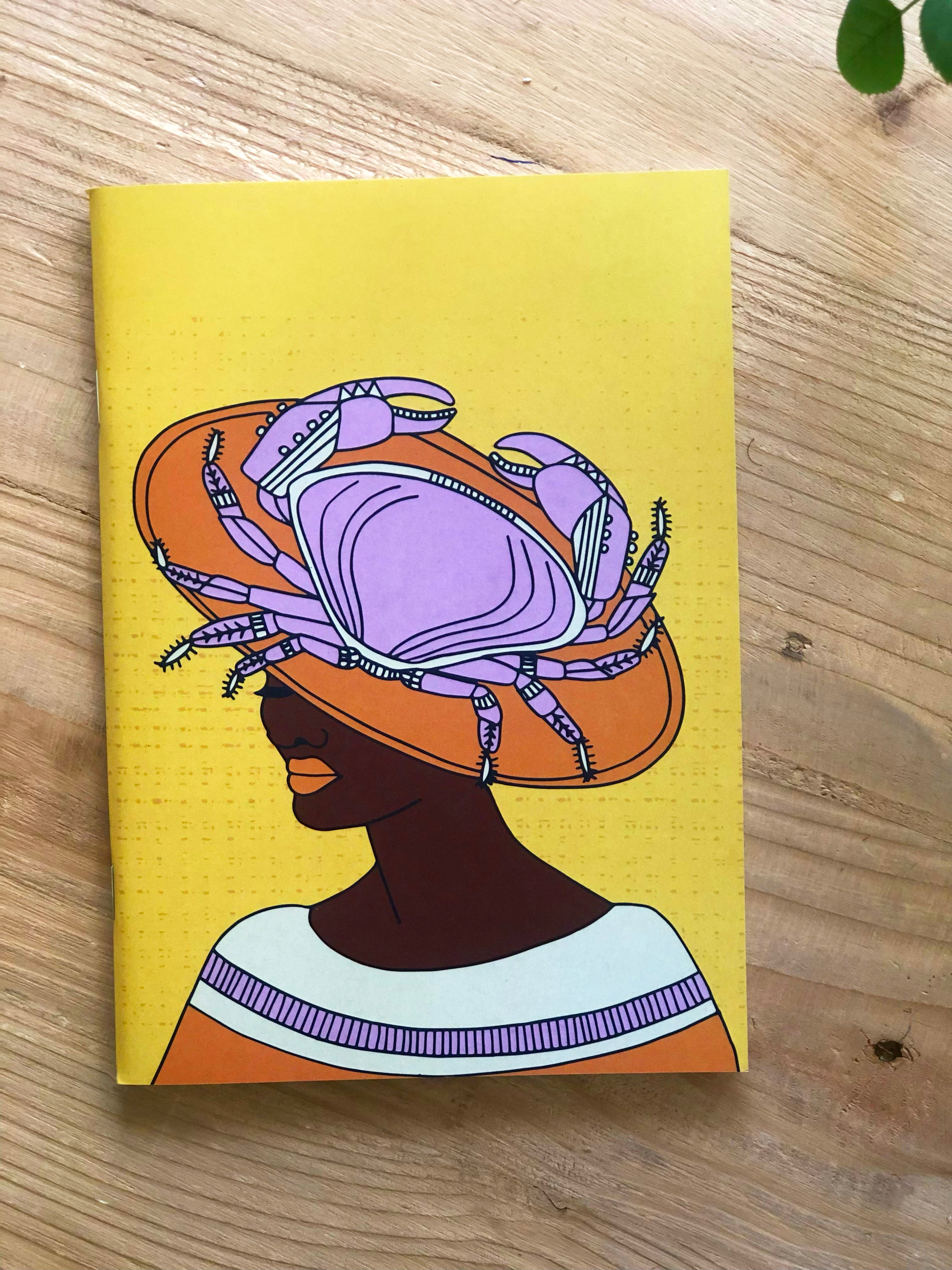 Zodiac Sign A5 Plain Cancer Notebook by Lulu Kitololo