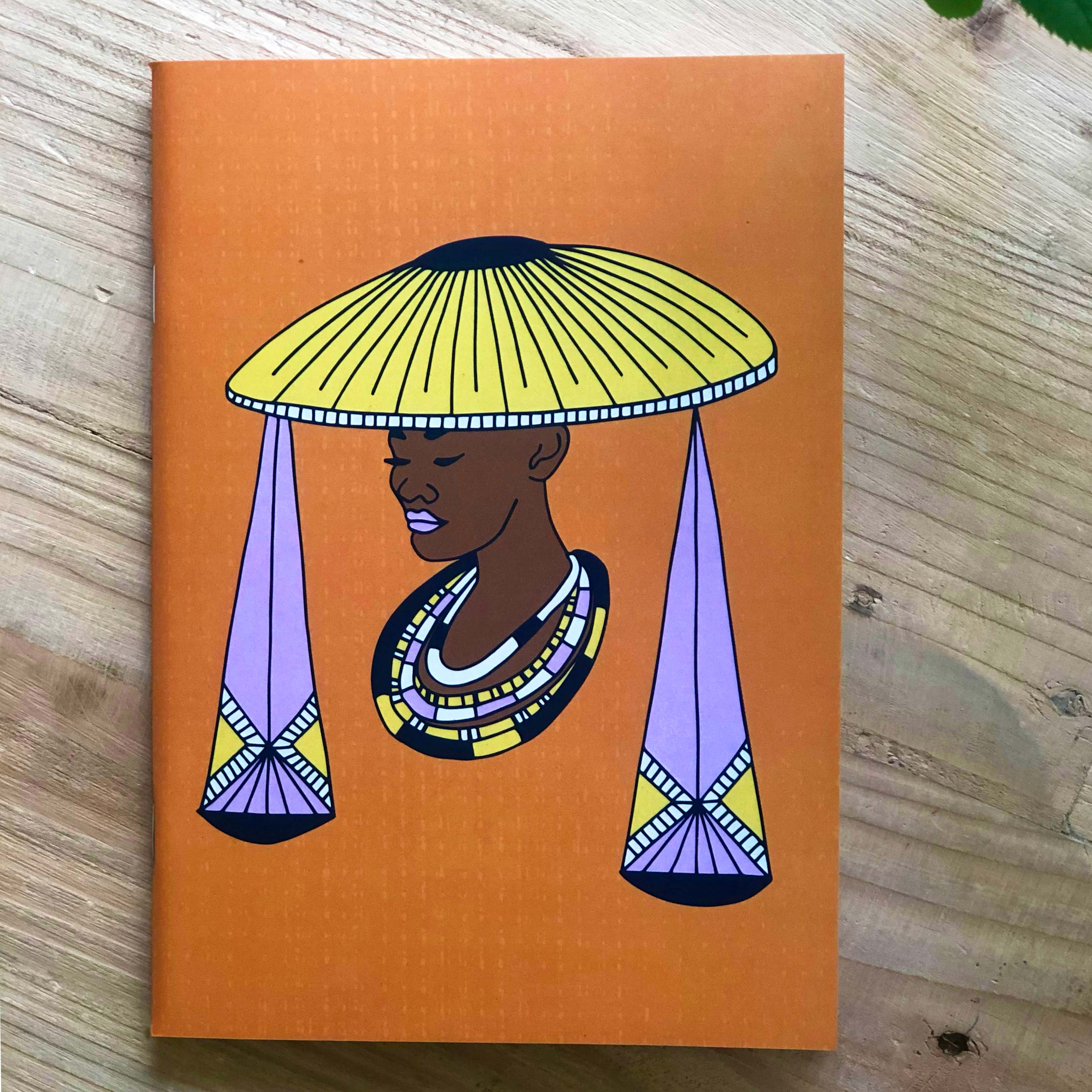 Zodiac Sign A5 Plain Libra Notebook by Lulu Kitololo