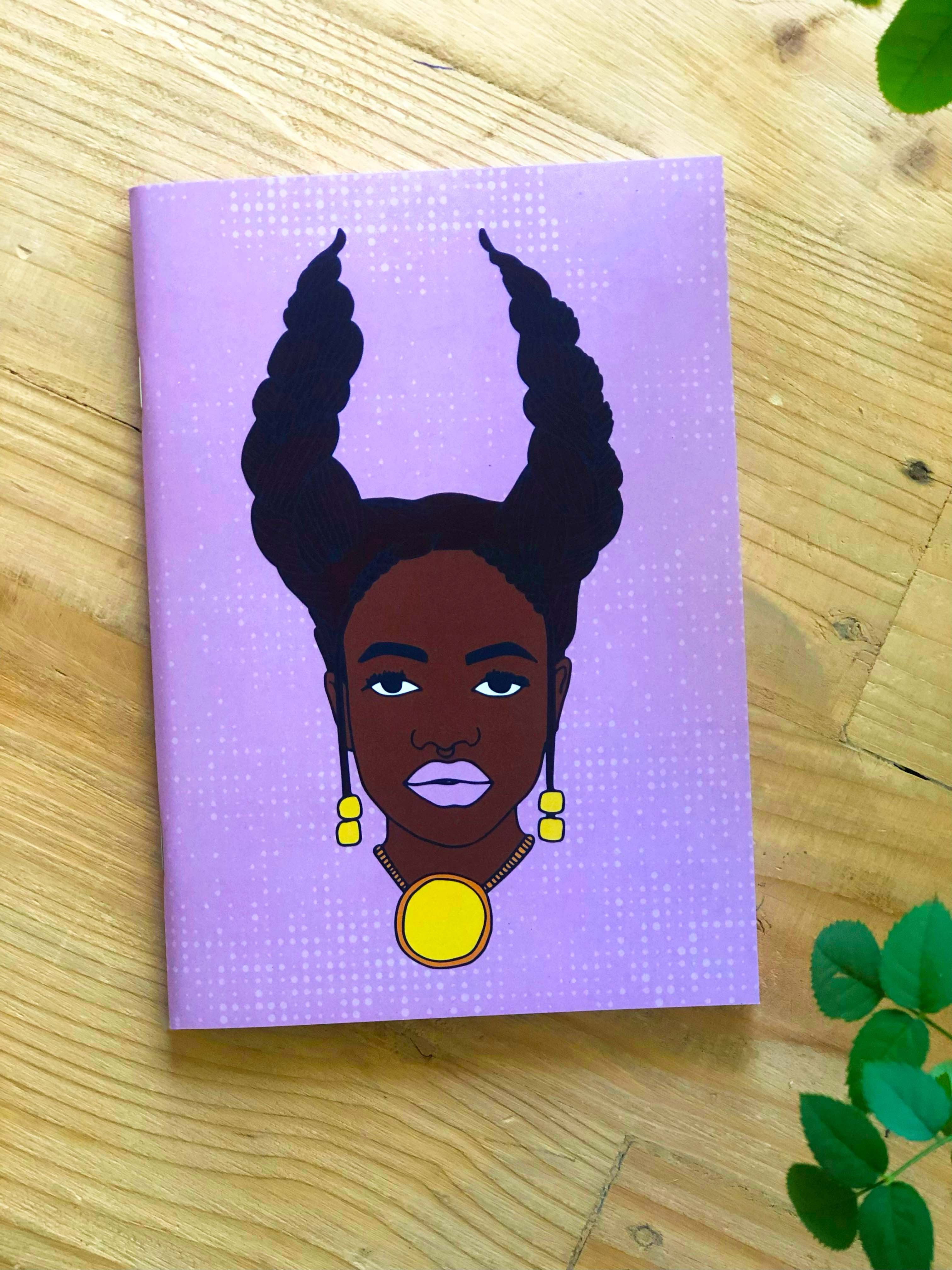 Zodiac Sign A5 Plain Taurus Notebook by Lulu Kitololo